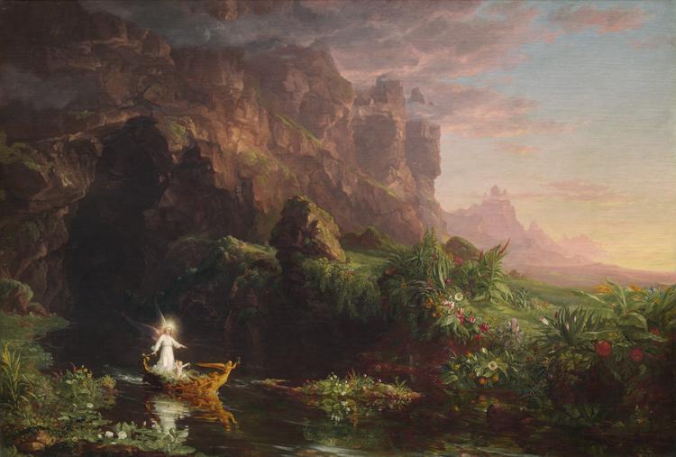Thomas Cole The Voyage of Life:Childhood (mk13) France oil painting art